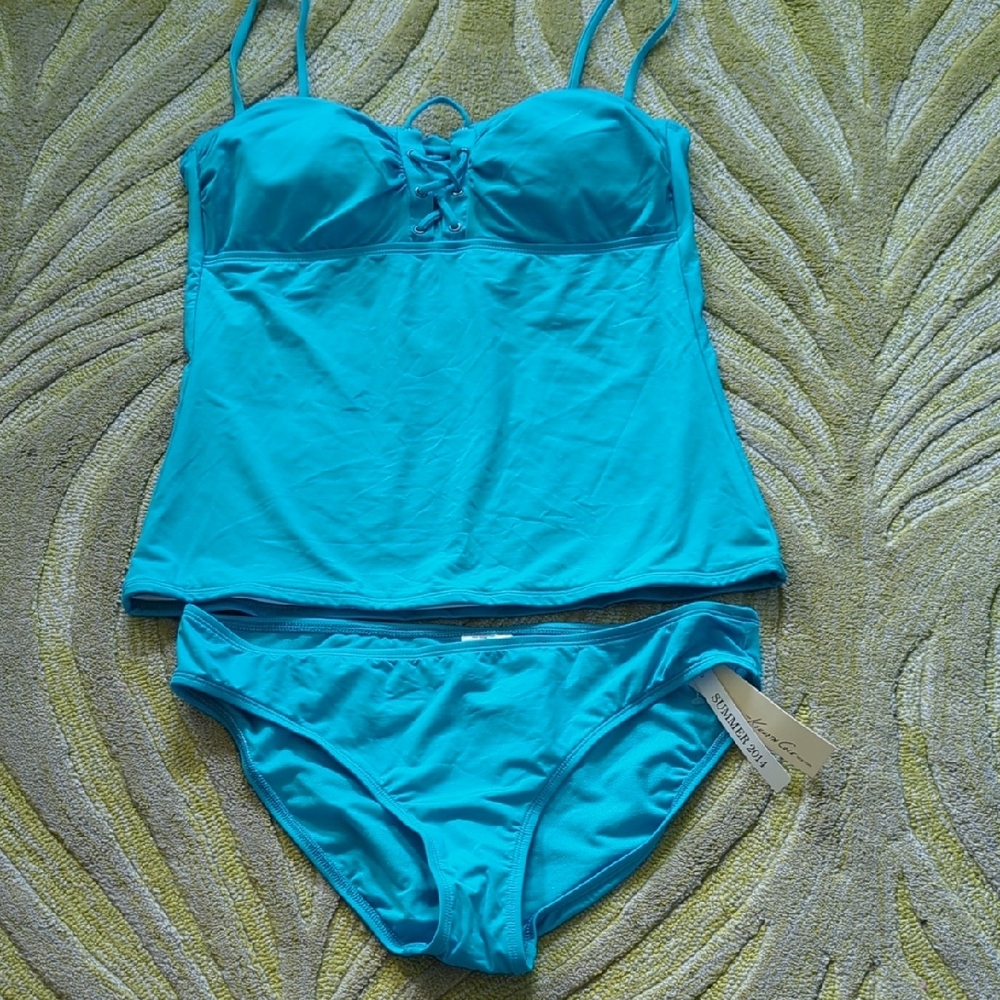 Kenneth Cole - Turquoise tankini bathing suit